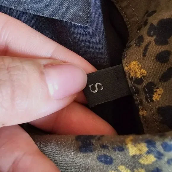 DIESEL Long Sleeve Button Down Shirt Olive Floral 90s Biker Grunge Old Money - Picture 8 of 10